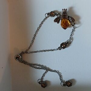 Crystal Queen Bee Adjustable Bracelet One Size